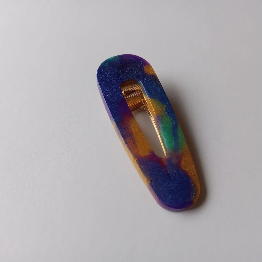 5/$25 Hand Crafted Multicolor Hair Clip